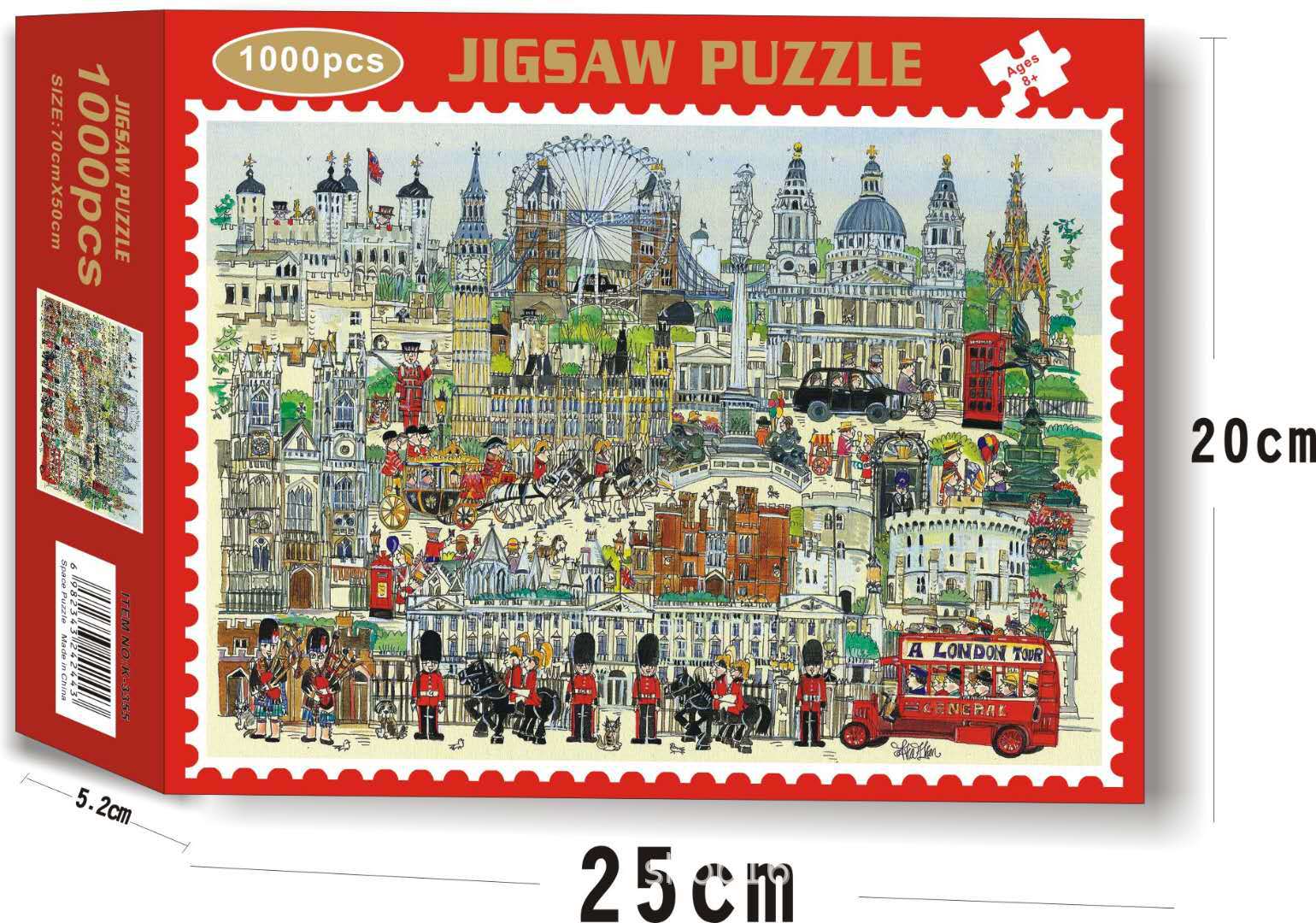 Bộ Tranh Ghép Xếp Hình 1000 Pcs Jigsaw Puzzle (Tranh ghép 70*50cm) London Tự Do Bản Thú Vị Cao Cấp