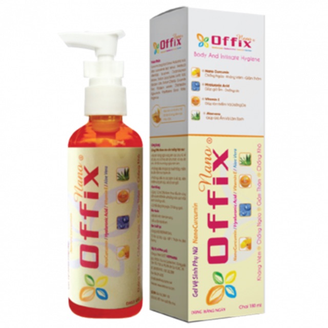 Vệ Sinh Phụ Nữ OFFIX Nano 180 ml (Nano Curcumin)