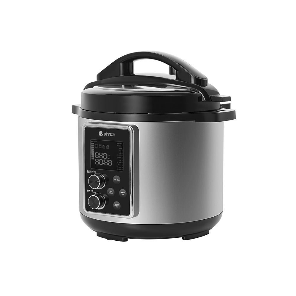 Nồi áp suất điện tử đa năng lòng nồi inox Elmich 6L PCE-9000 - Hàng chính hãng