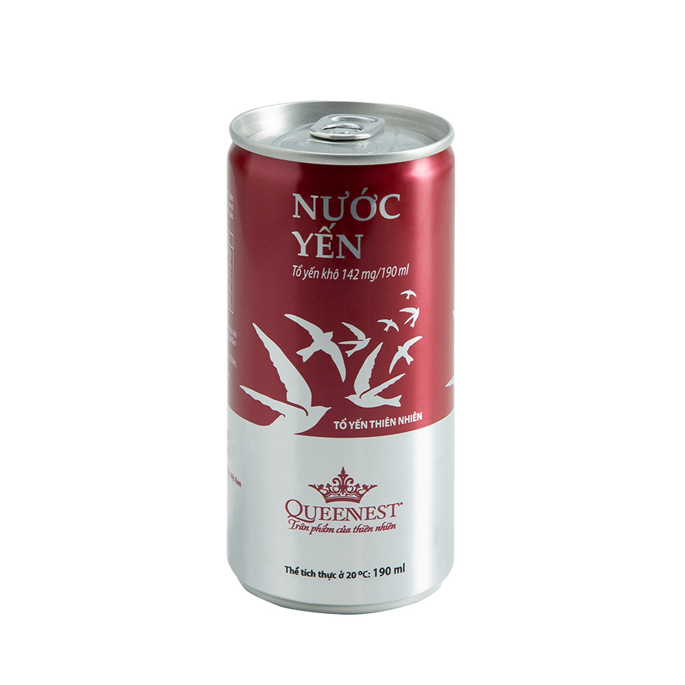 Hộp 6 Lon Nước Yến QUEENNEST 1% (190ml x 6 LON)