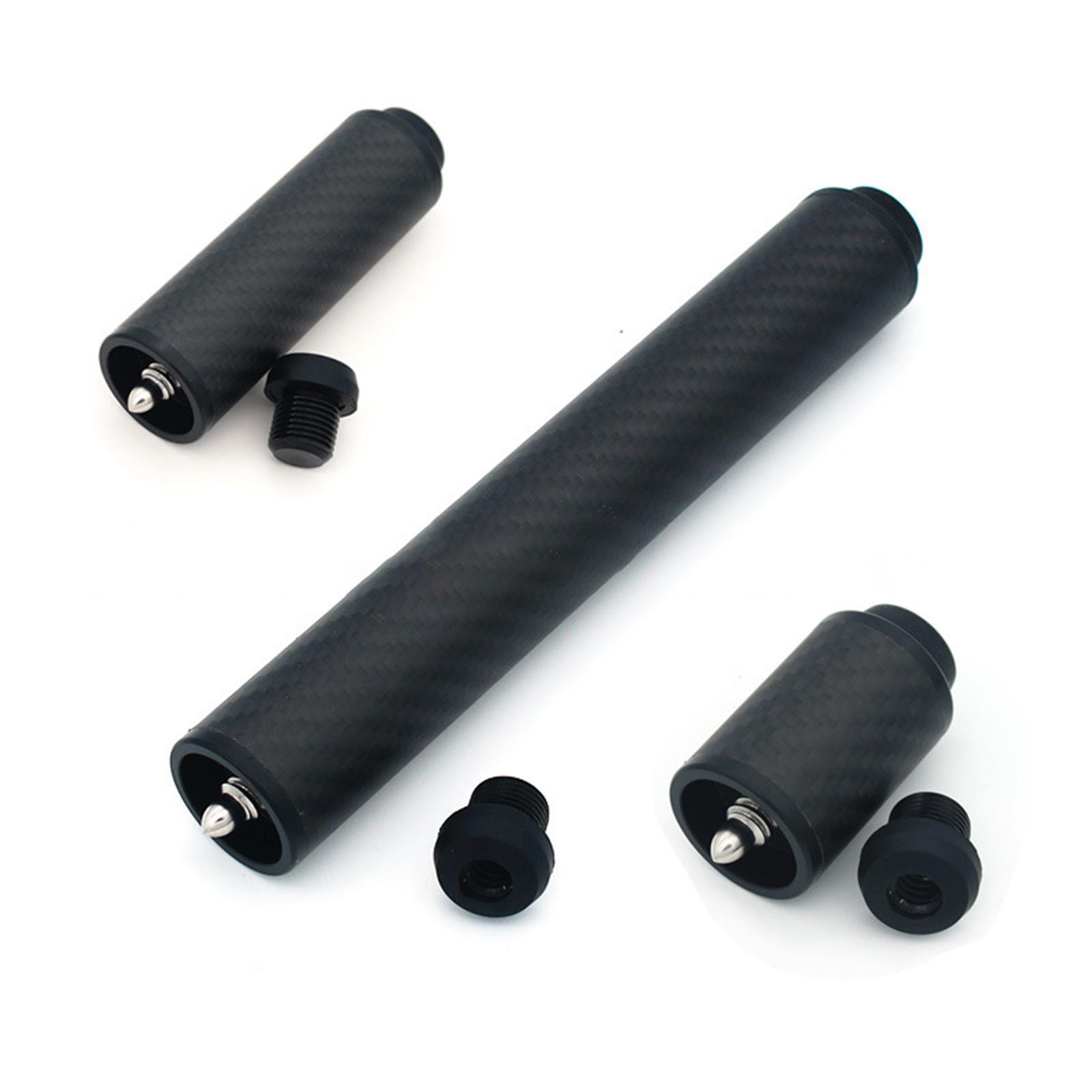 Billiards Pool Cue Extension Snooker Pool Cue Extension Portable Cue End Lengthener Carbon Fiber Cue Extension for Snooker Athlete Beginners