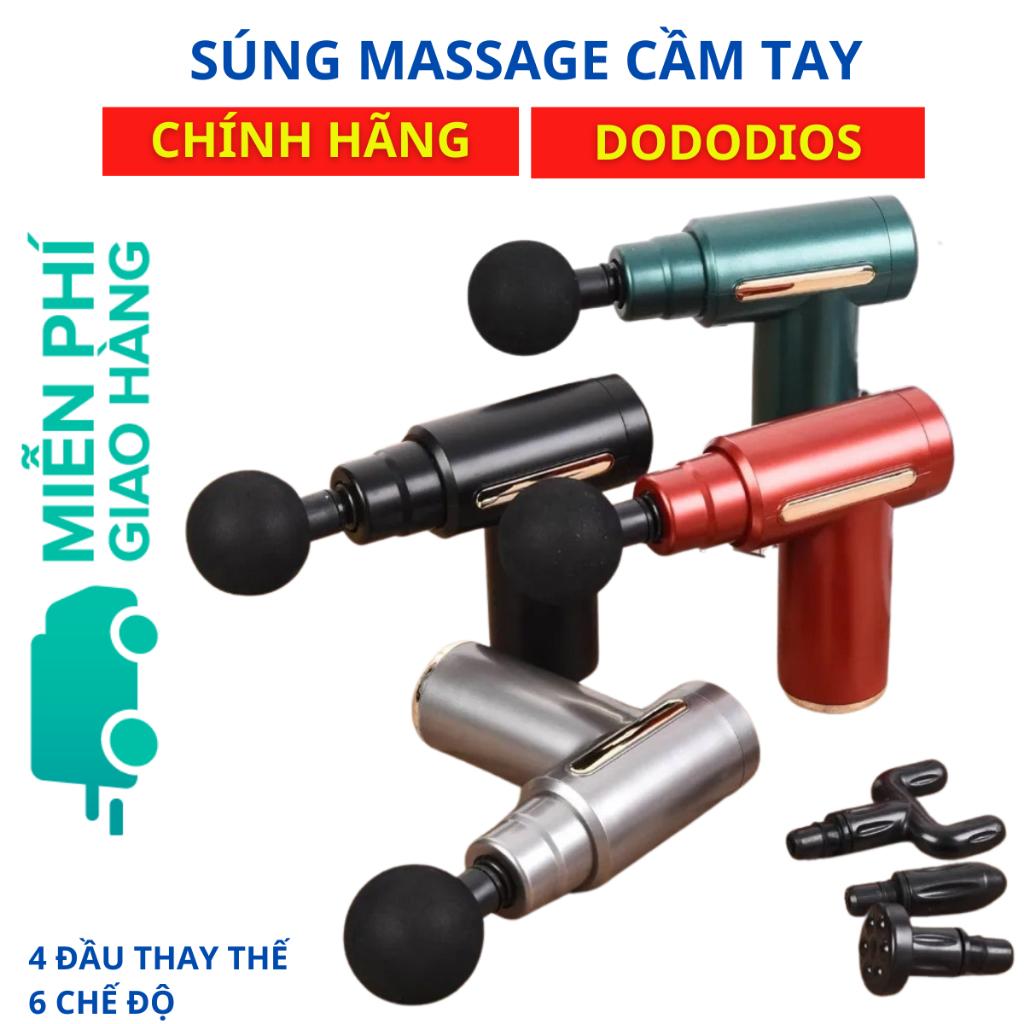 Máy Massage Cầm Tay dododios Mát Xa Cổ Vai Gáy 6 Chế Độ Sạc Tích Điện Giảm Đau Cứng Cơ