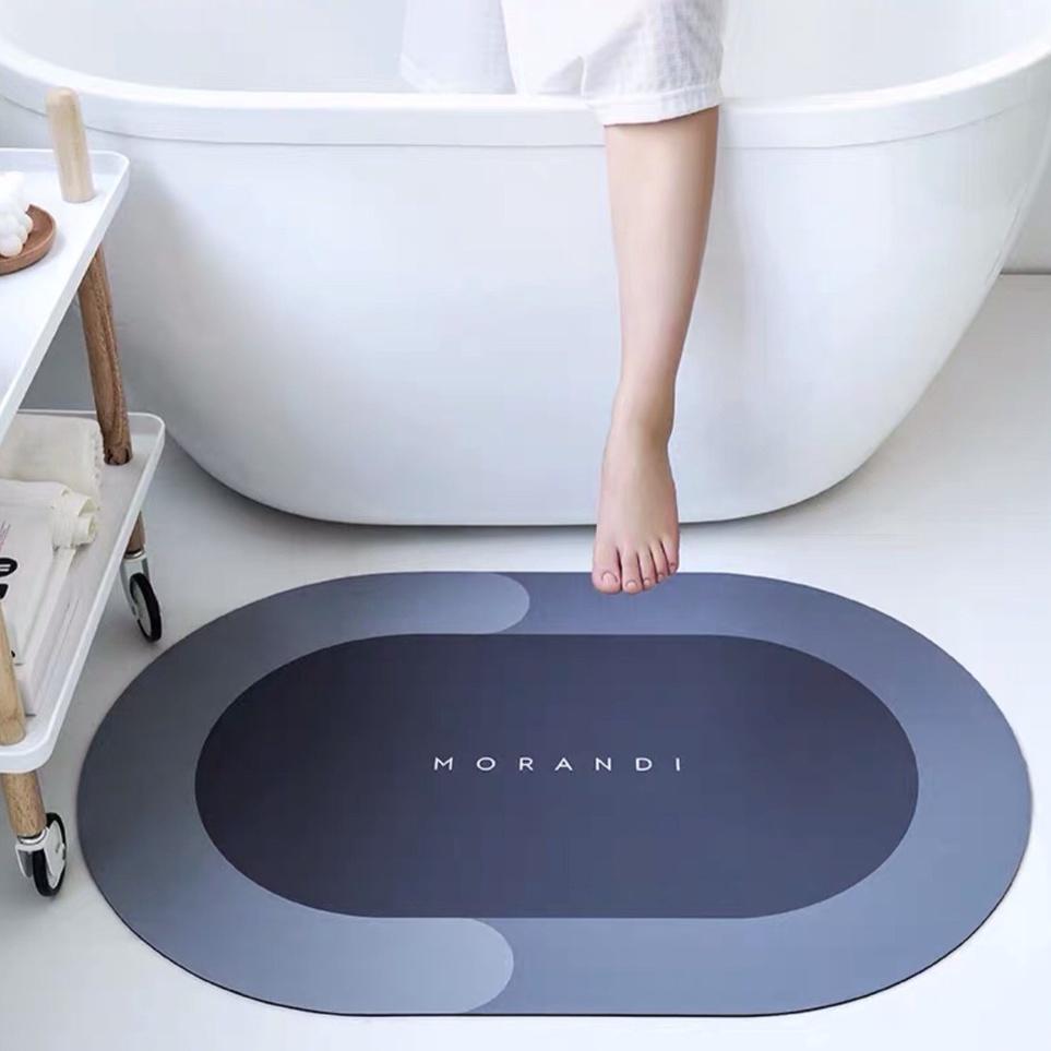 Thảm lau chân cao cấp silicon siêu thấm nước, chống trơn trượt cao cấp