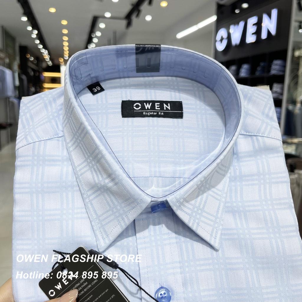 Áo Sơ mi Owen nam dài tay không túi dáng Regular mềm mịn mát Mã AR221021DT