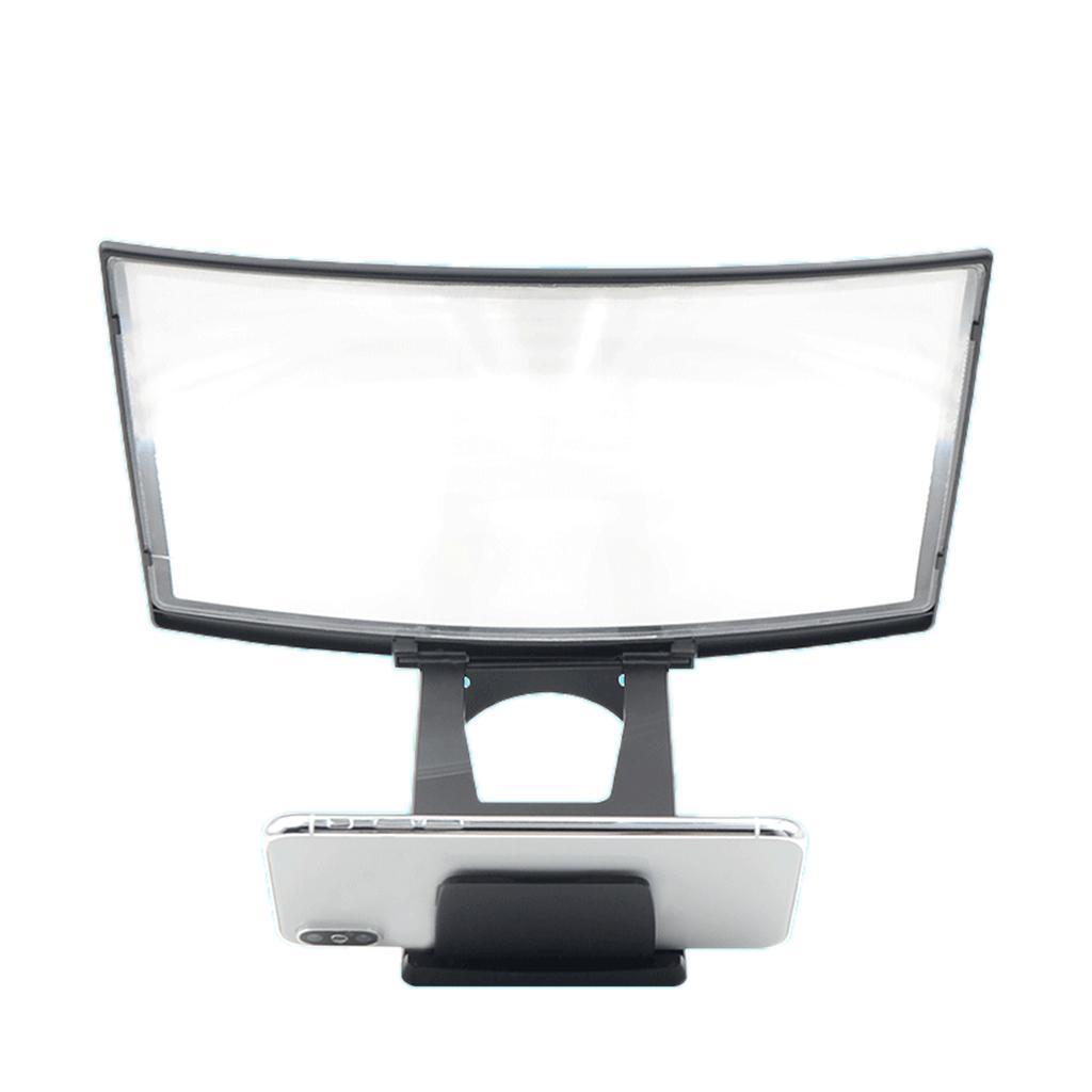 L6 3D Enlarged 12" Curved Screen Mobile Phone Amplifier Holder for Movies