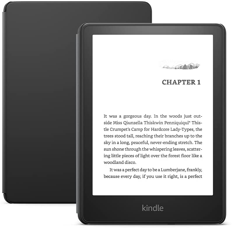 Combo Máy đọc sách All New Kindle Paperwhite 5 (11th Gen) và Bao da FOR KIDS (Bản KIDS, Không Quảng Cáo) - Hàng chính hãng