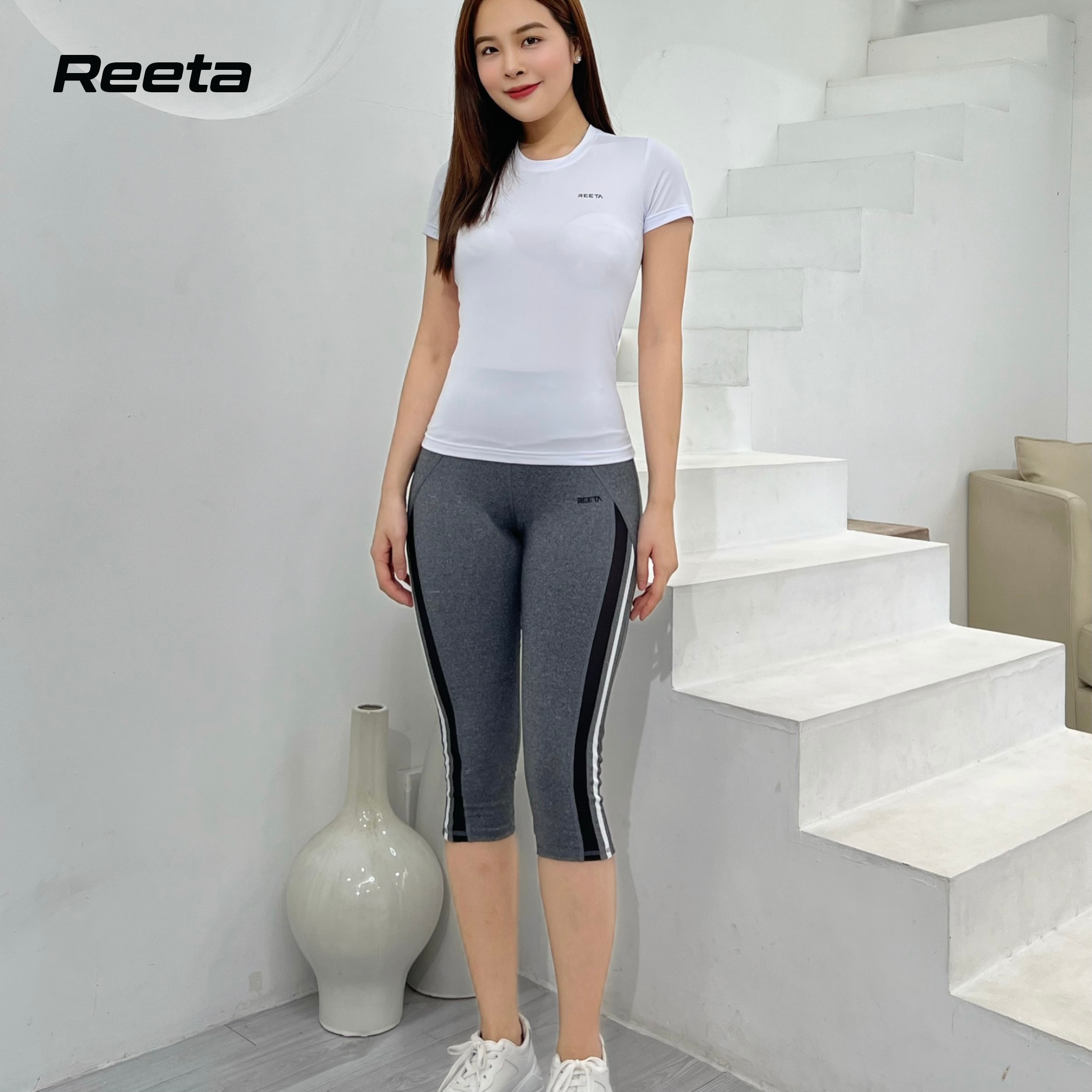 Quần lửng Legging Nữ REETA thoải mái tập gym, yoga, dạo phố, dáng đẹp và chân thon - A1777