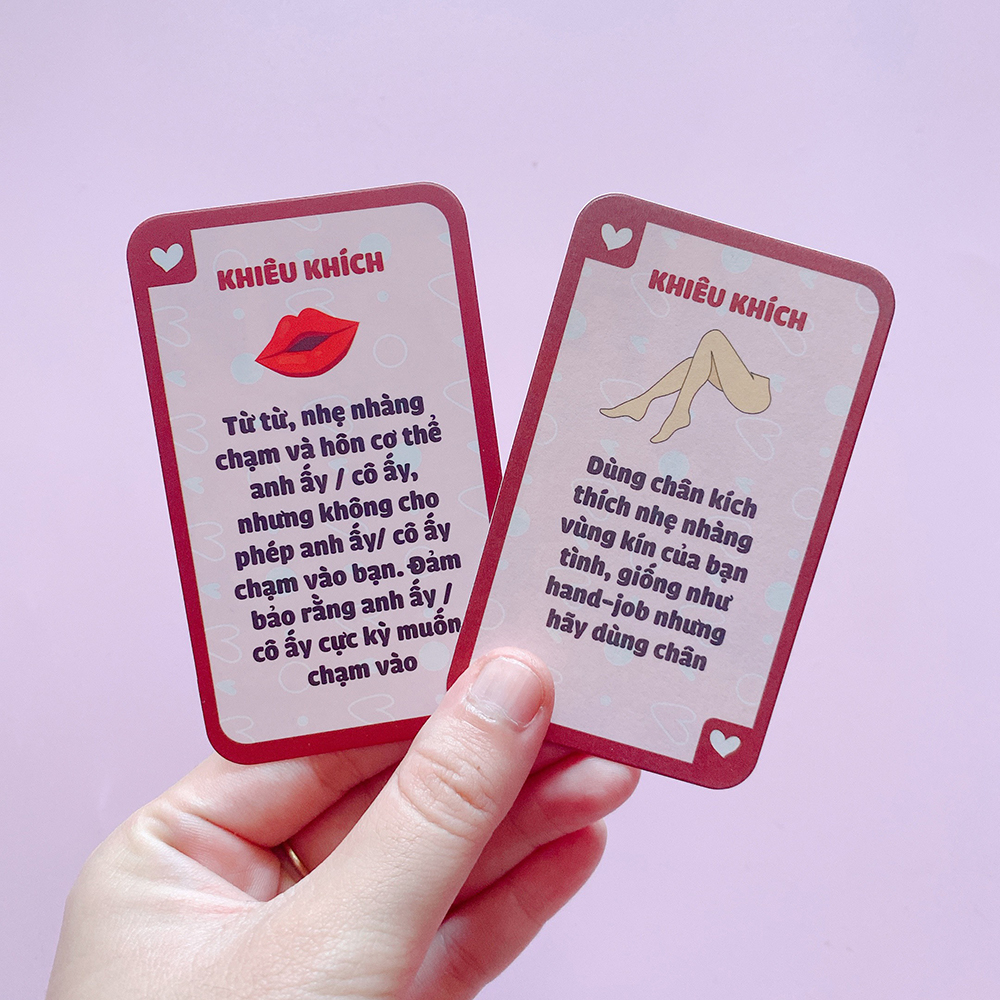 [Che Tên] Bộ Bài Cặp Đôi Cumin Dạo Đầu Cho Cặp Đôi Hẹn Hò 51 Lá Bài Drinking Game Quyến Rũ Cho Tình Yêu Cháy Bỏng