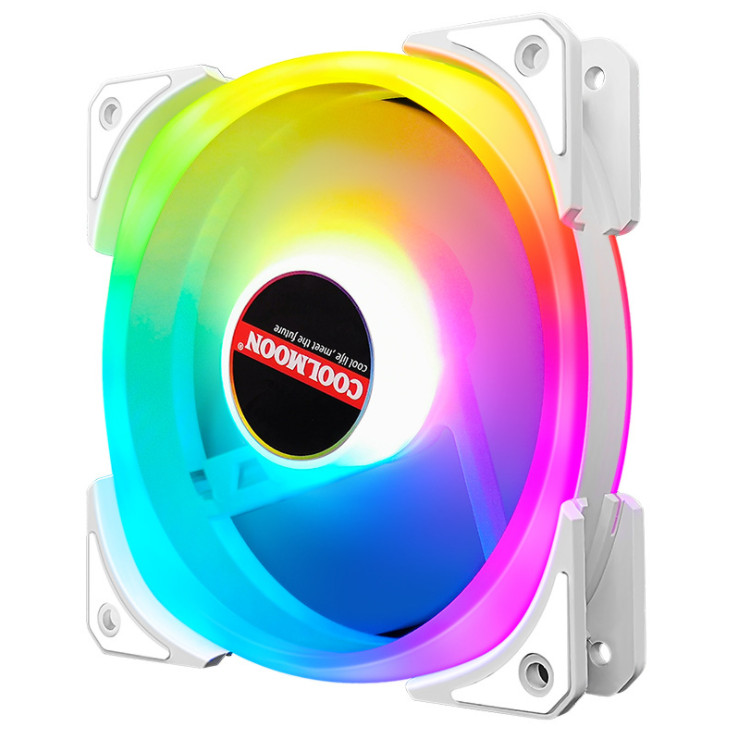 Quạt tản nhiệt, Fan case Coolmoon RGB SJ2 đồng bộ màu Hub Coolmoon Controller - Hàng nhập khẩu