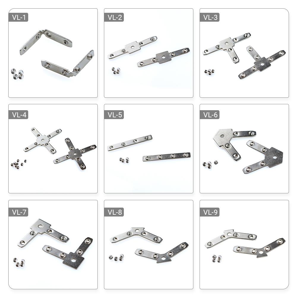 10pcs OpenBuilds MakerLink 90 Hidden/2 Way/3 Way/4way/Quad/60 Góc/90 Góc/120 Góc/135 góc