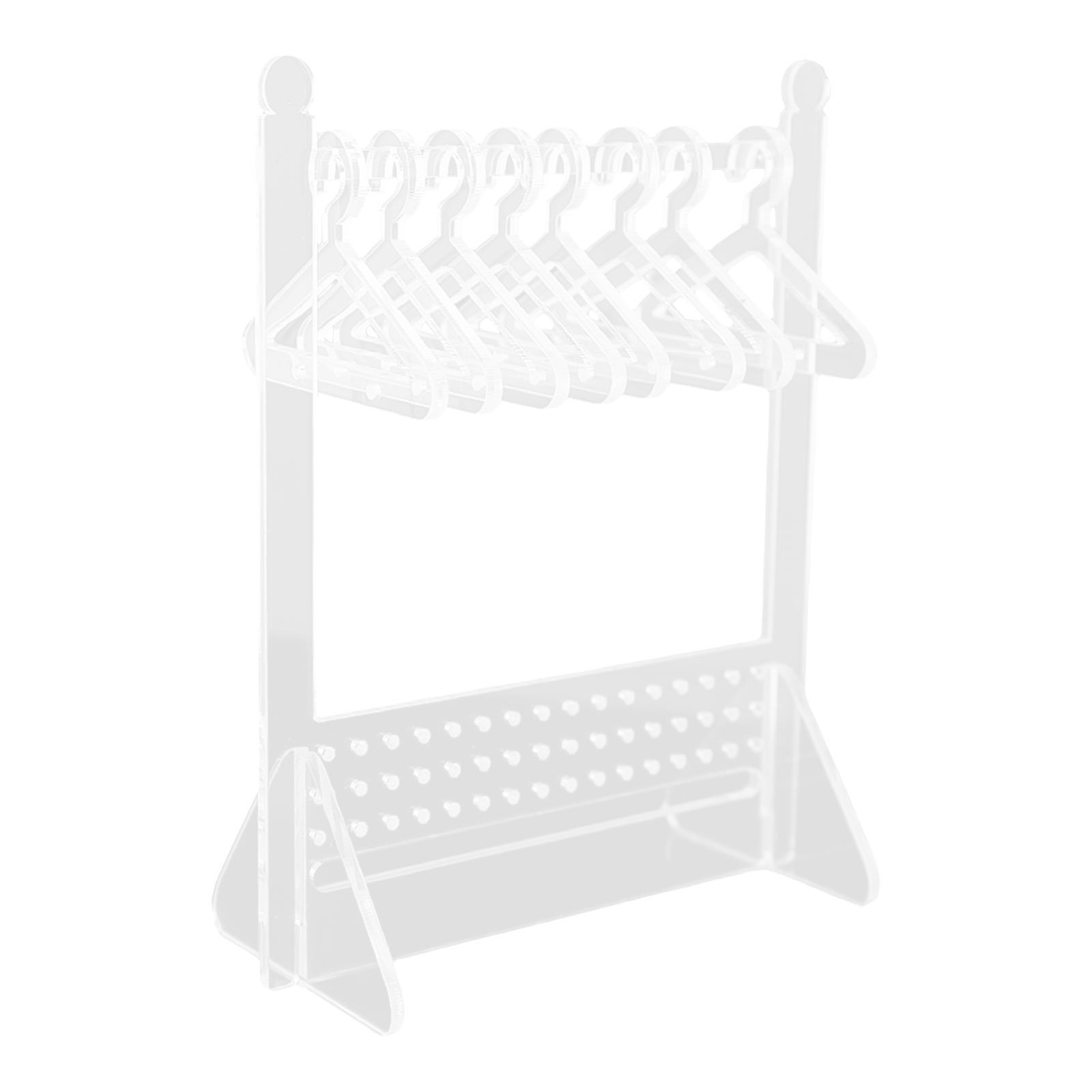 Earring Display Stand Jewelry Organizer with Coat Hanger Decor for Dangle