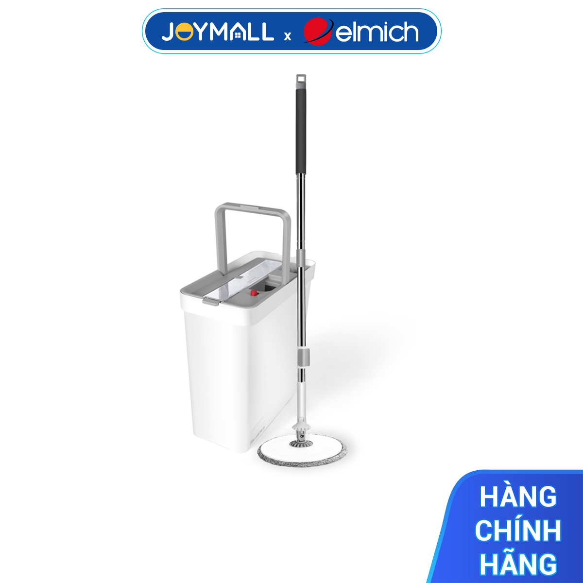 Bộ Lau Nhà Tự Vắt Elmich EL8428, Hàng Chính Hãng, Bàn Xoay 360 Độ, Dung Tích Bình Chứa 10L - JoyMall