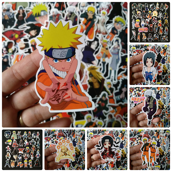 Bộ Sticker dán cao cấp chủ đề NARUTO - Dùng dán Xe, dán mũ bảo hiểm, dán Laptop