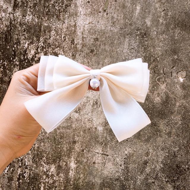 Kẹp nơ voan cao cấp 3 tầng