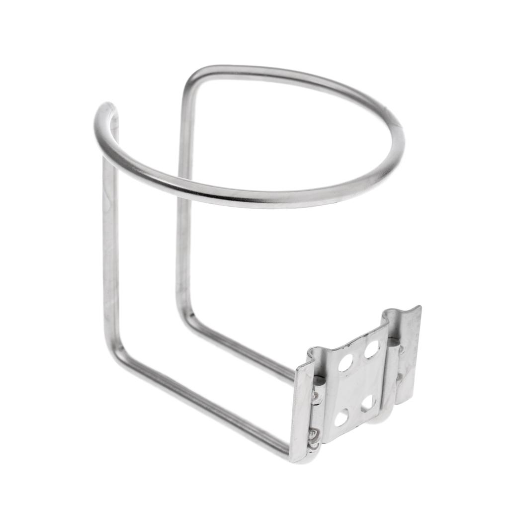 Silver Stainless Steel Boat Ring Cup Drink Holder for Marine Yacht Truck Car