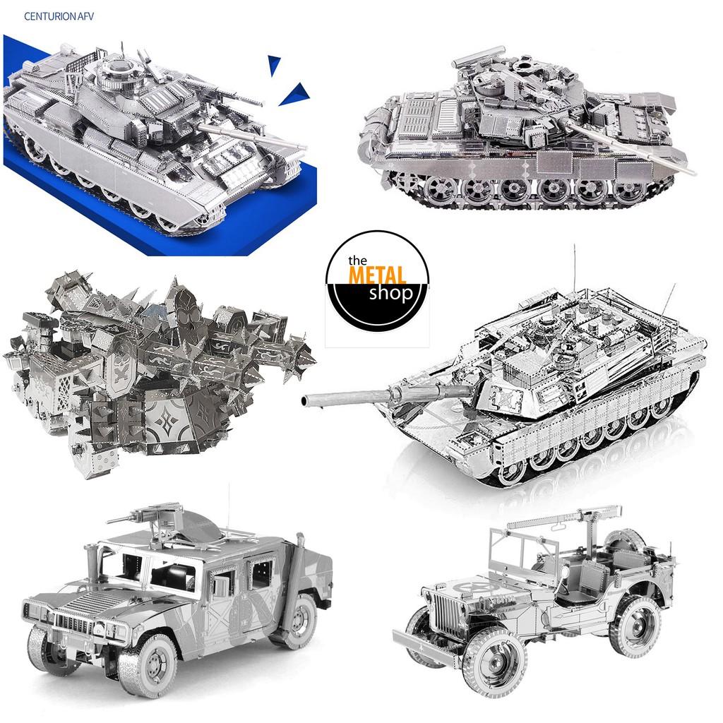 Mô Hình Lắp Ghép 3d Kim Loại xe tank cỡ lớn