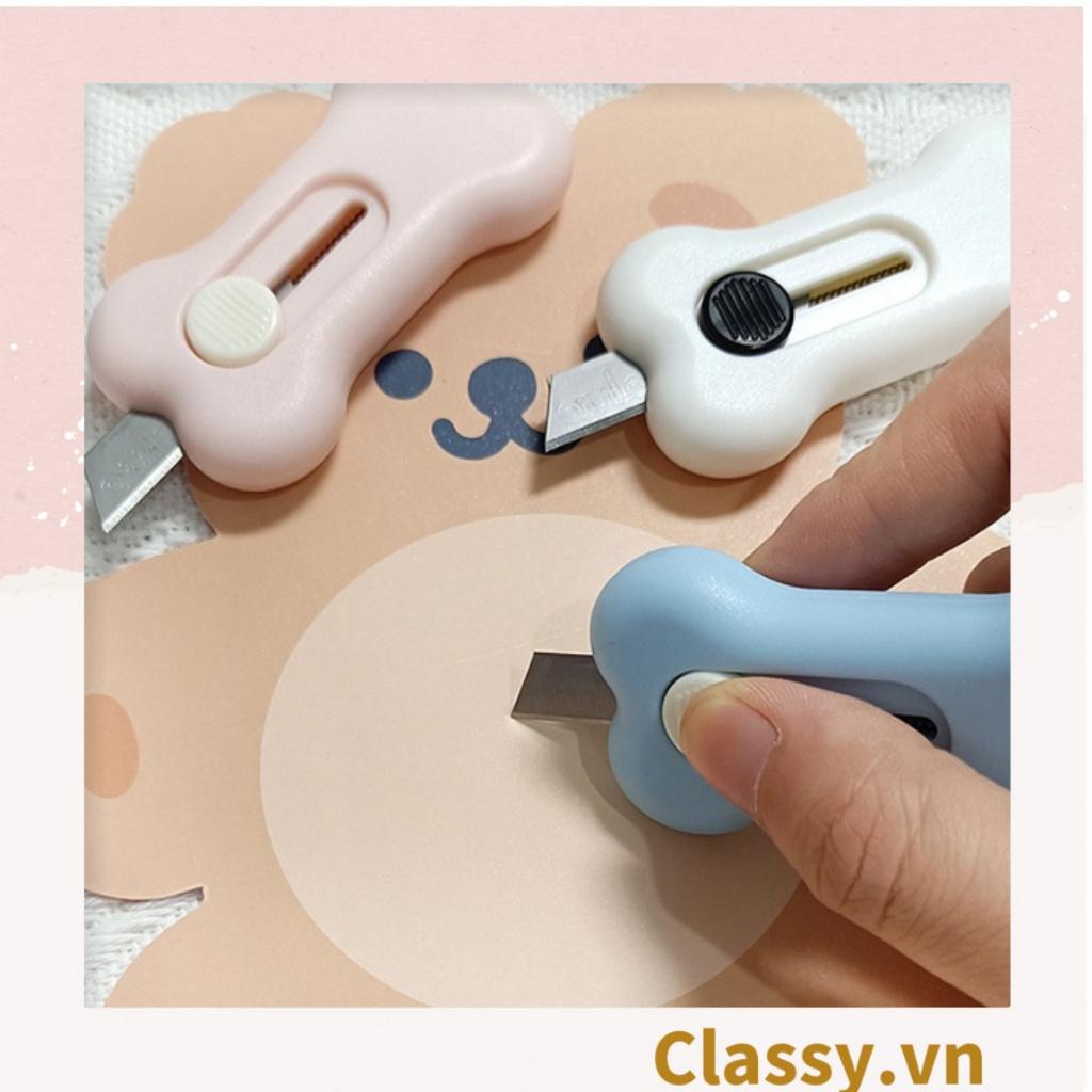 Dao rọc giấy mini hình cục xương cute ngộ nghĩnh, 3 màu cơ bản PK1646