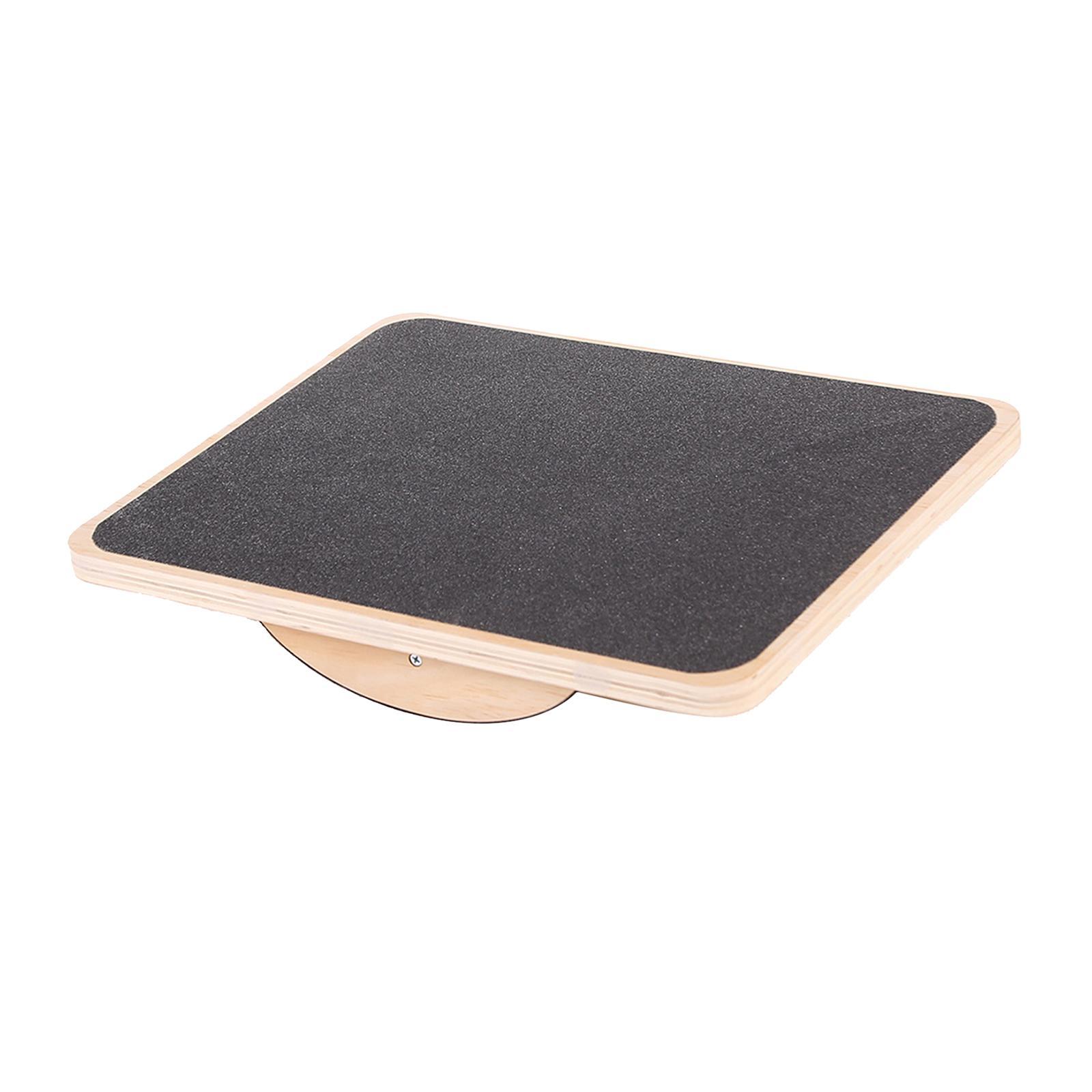 Non-Slip Wooden Wobble Balance Board   Pro Exercise Training