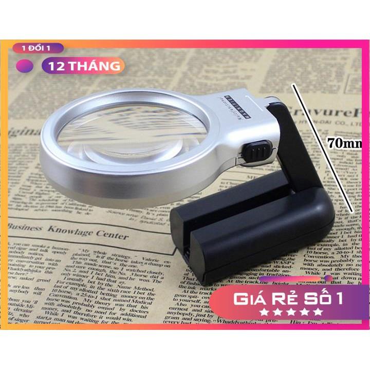 Kính Lúp 3X Cầm Tay Kiêm Để Bàn ĐỌC SÁCH BÁO CHO NGƯỜI GIÀ 7006