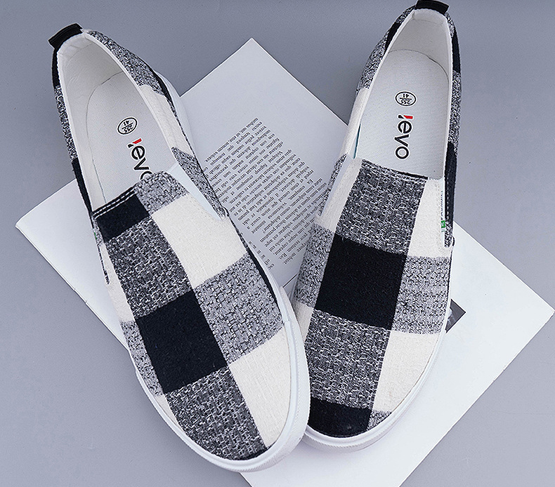 Giày lười nam - Slip on nam vải - Mã A6073