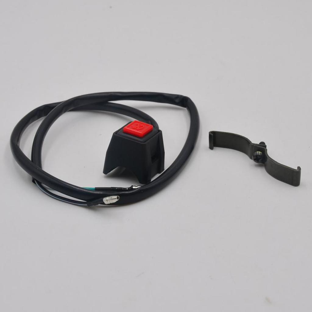 7/8'' Motorcycle Handlebar Scooter ATV Dirt Bike Kill Stop   Button Switch