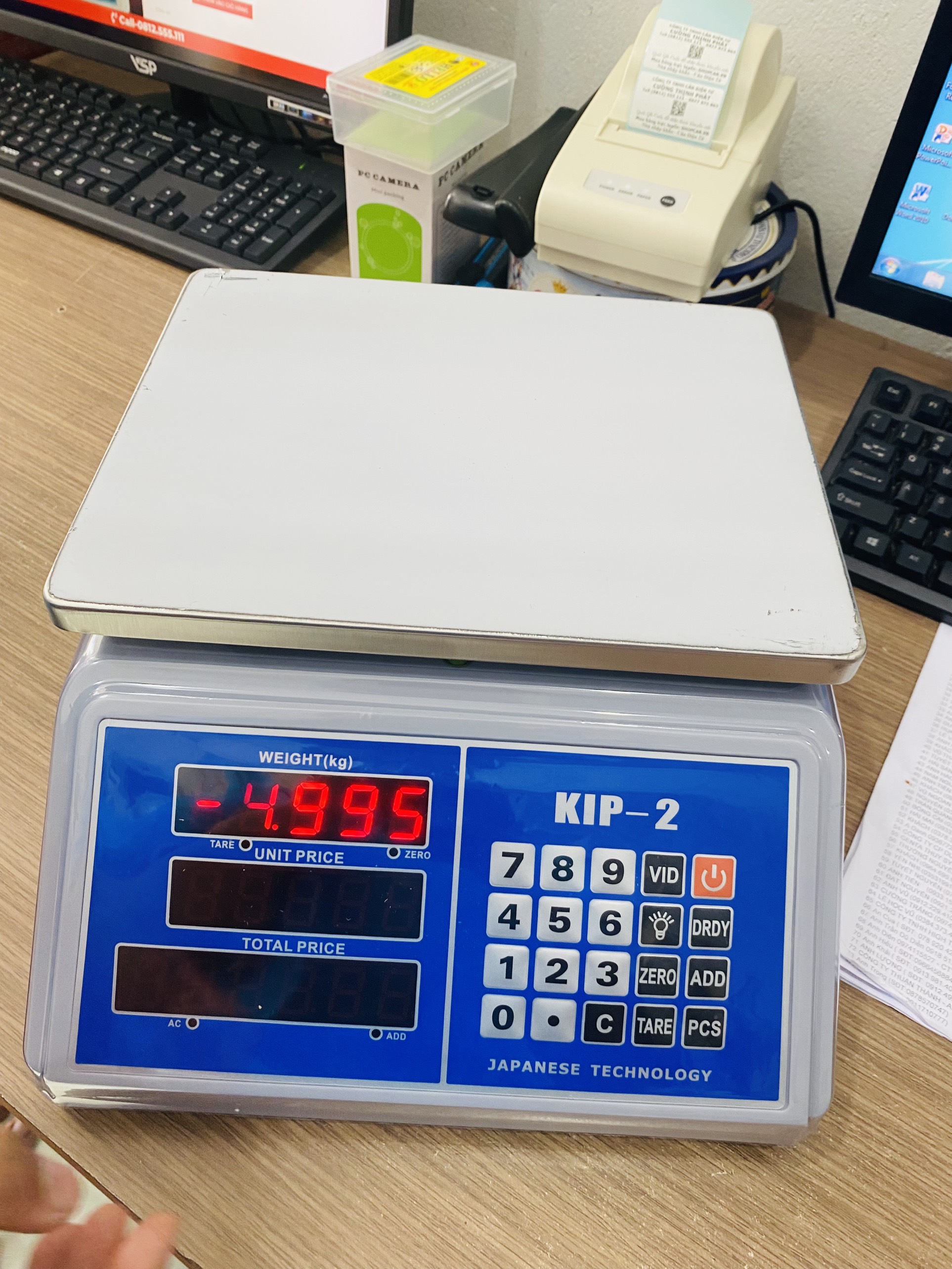 Cân điện tử tính tiền CHỐNG NƯỚC 30kg KIP-2