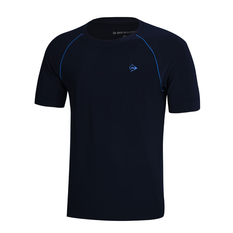 Áo cầu lông nam Dunlop – DABAS9111-1 Hàng chính hãng thương hiệu Anh Quốc – Xanh navy – XL