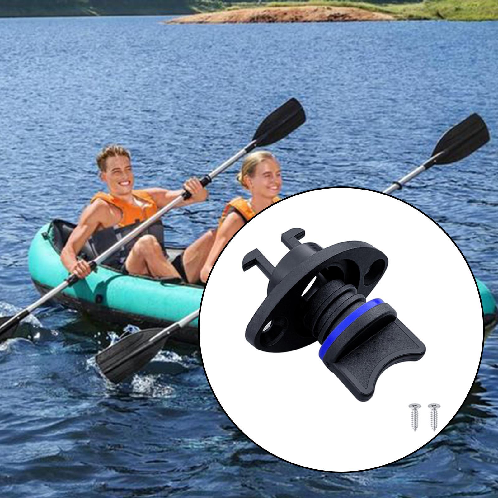 2x 1 Inch Marine Boat Drain Plug, Standard Thread, Universal with Screws, Replacement , Kayak  , Inflatable Boat