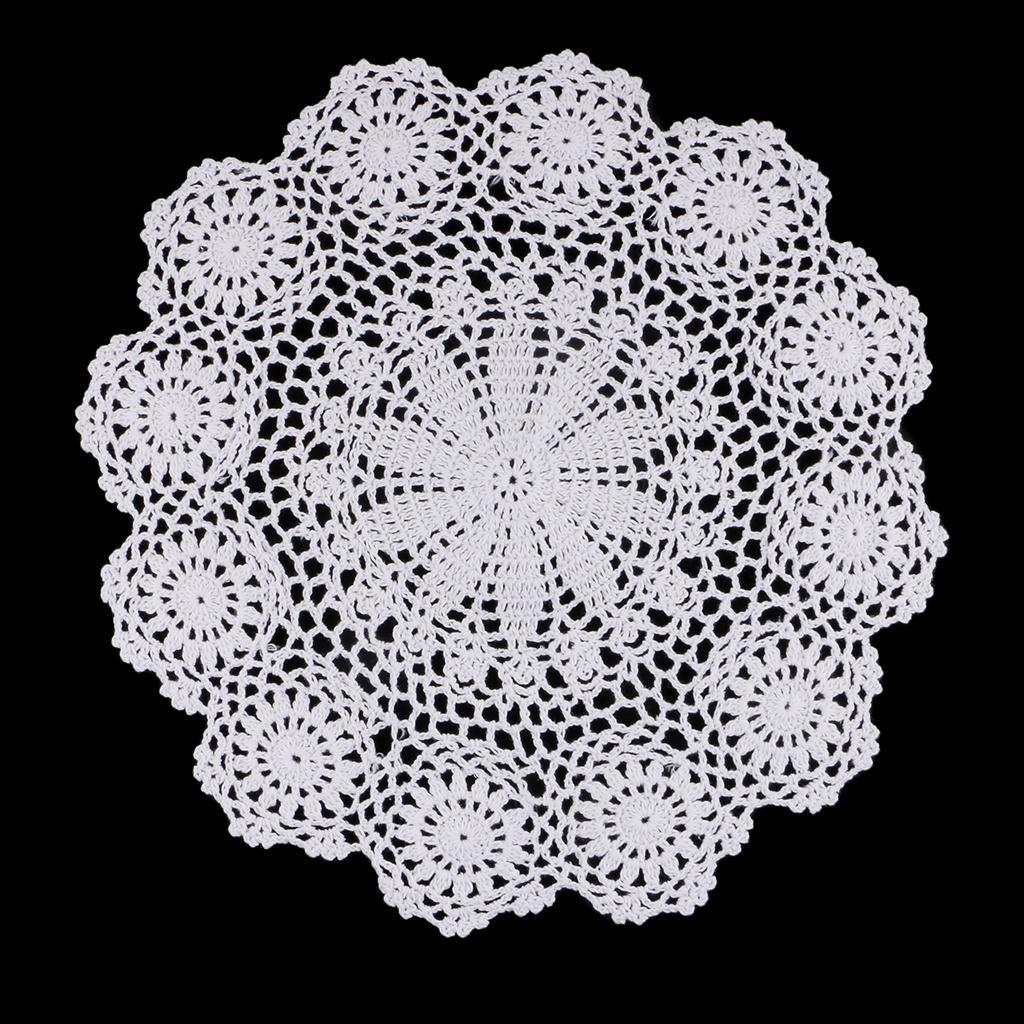 Hình ảnh Round Retro Crochet Lace Doilies  Shop Table Designs Decor Crafts