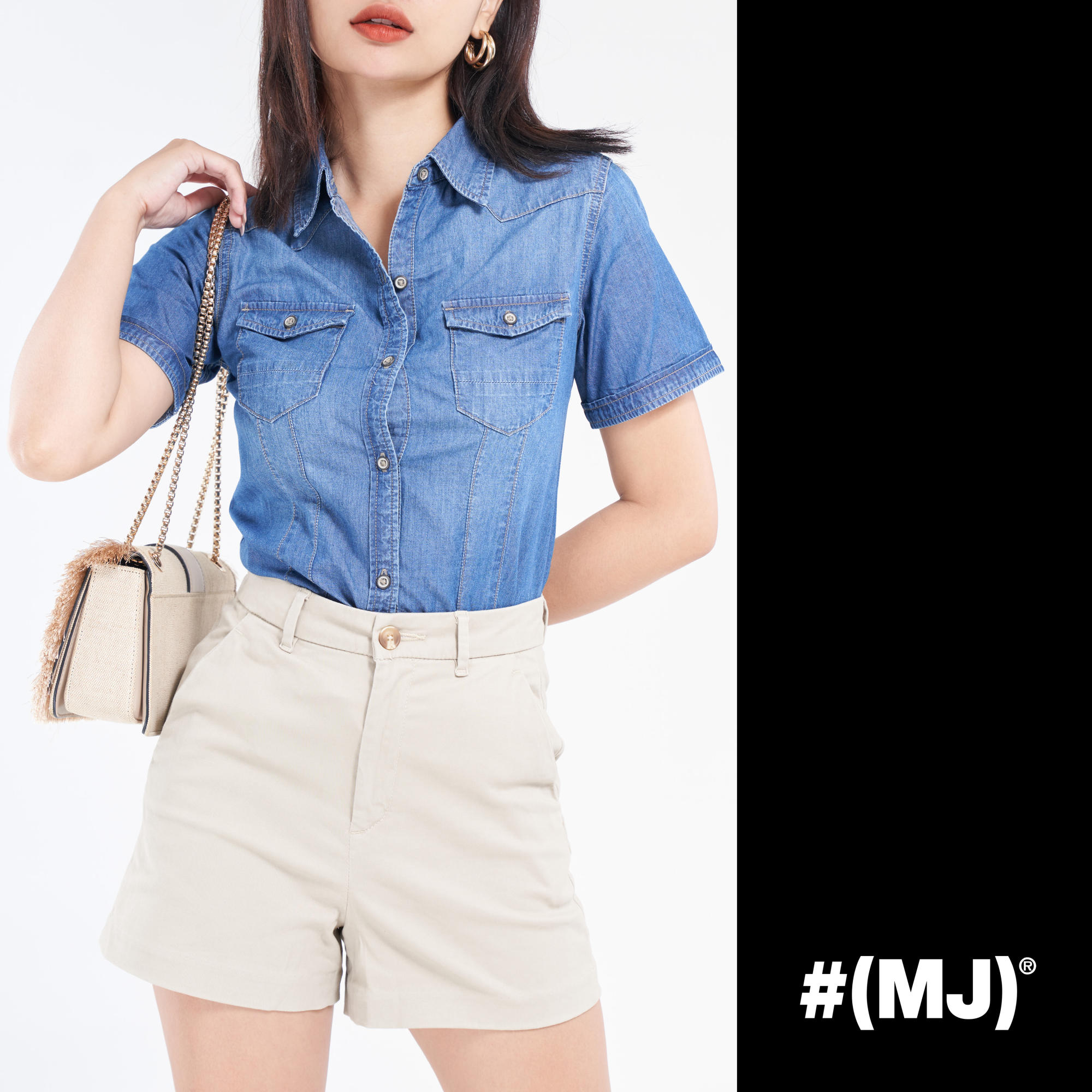 Quần short khaki nữ thời trang MESSI WKB0133