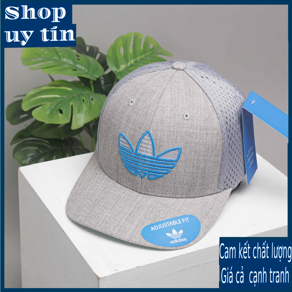 Freeship - MŨ/NÓN KẾT LƯỠI TRAI PHỐI LƯỚI BÍT ĐUÔI LOGO BA CHIẾC LÁ THÊU THỜI TRANG NAM NỮ CÁ TÍNH CAO CẤP, ĐẸP_ nhiều màu