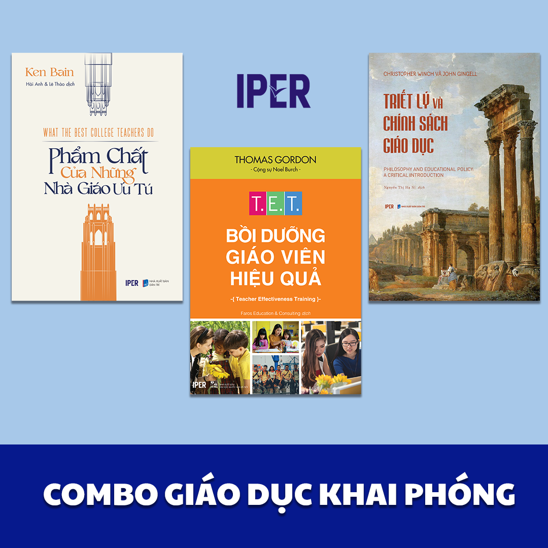 Sách Combo Giáo Dục Khai Phóng (3Q: Bồi dưỡng giáo viên hiệu quả + Triết lý và chính sách giáo dục + Phẩm chất của những Nhà giáo ưu tú)