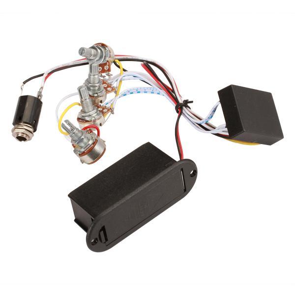 3x2-Band EQ Preamp Circuit for Active Bass Pickup