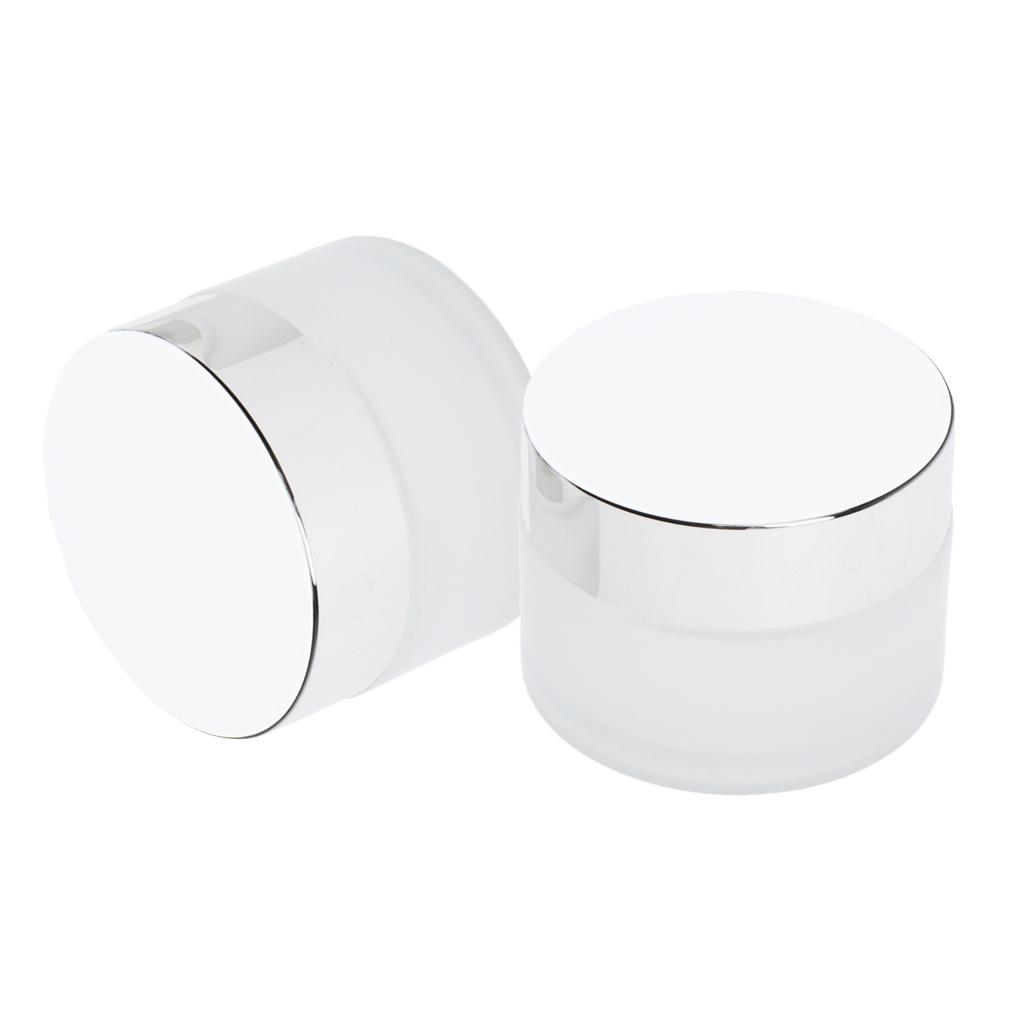 Empty Cream Jars Refillable Cosmetic Sample Bottles Glass Containers 5g