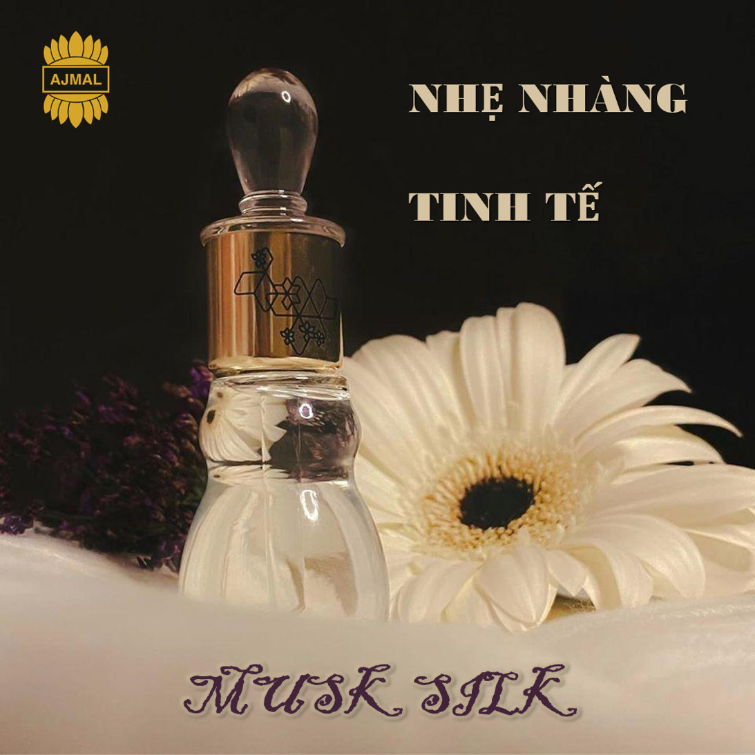 Tinh Dầu Nước Hoa Ajmal Dubai Musk Silk chính hãng - ANGEL CONCENTRATED PARFUME 12ml