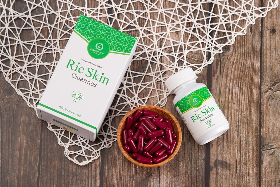 Viên Uống Ric Skin Cleannes Hỗ Trợ Sạch mụn, Mát Gan