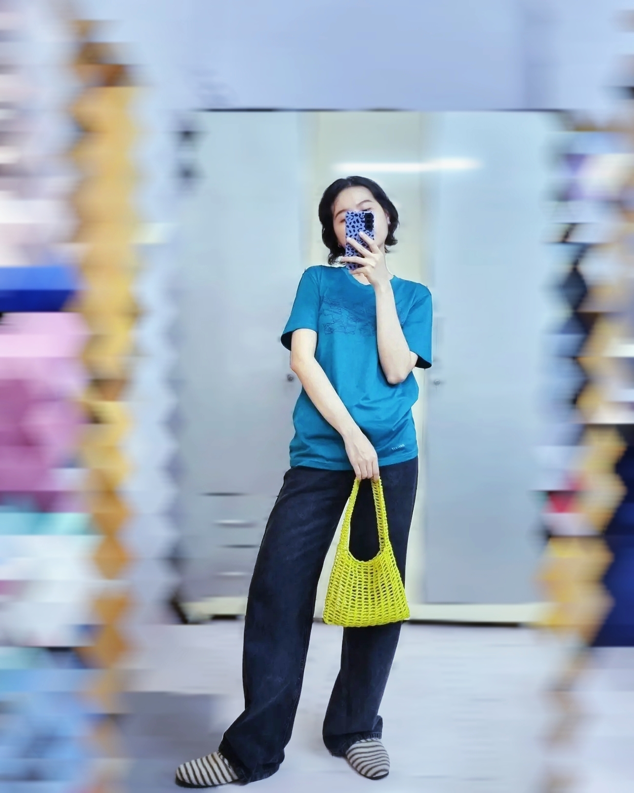 TÚI LƯỚI ĐEO VAI XÁCH TAY NỮ + TÚI VẢI RÚT / NO.1 BAG