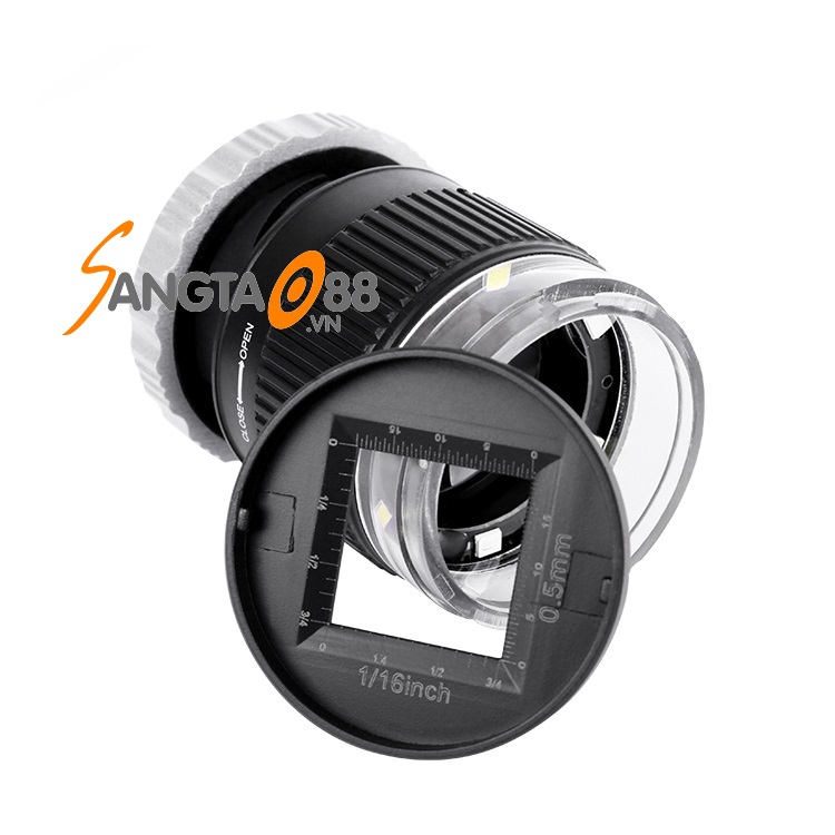 Kính lúp cầm tay có thước đo Kiểm tra sợi vải, tem, trang sức cao cấp 9006B-