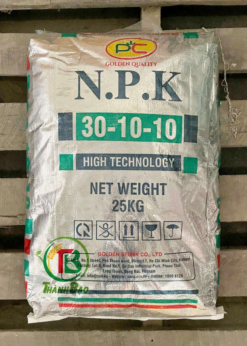 Phân bón NPK 30-10-10 TE CCV Bao 25kg