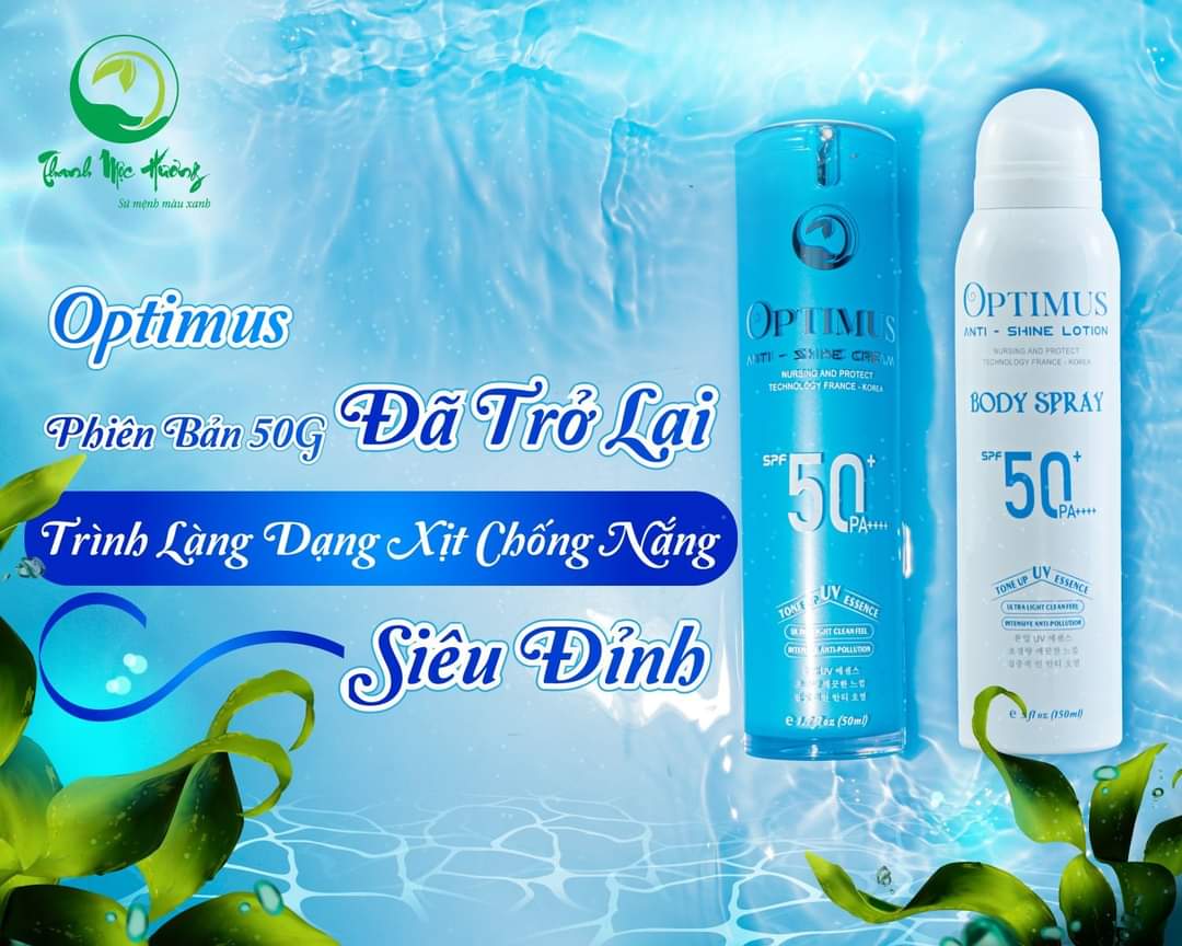 Xịt chống nắng Thanh Mộc Hương chống trôi nâng tone SPF50 an toàn chống nắng vượt trội 150ml