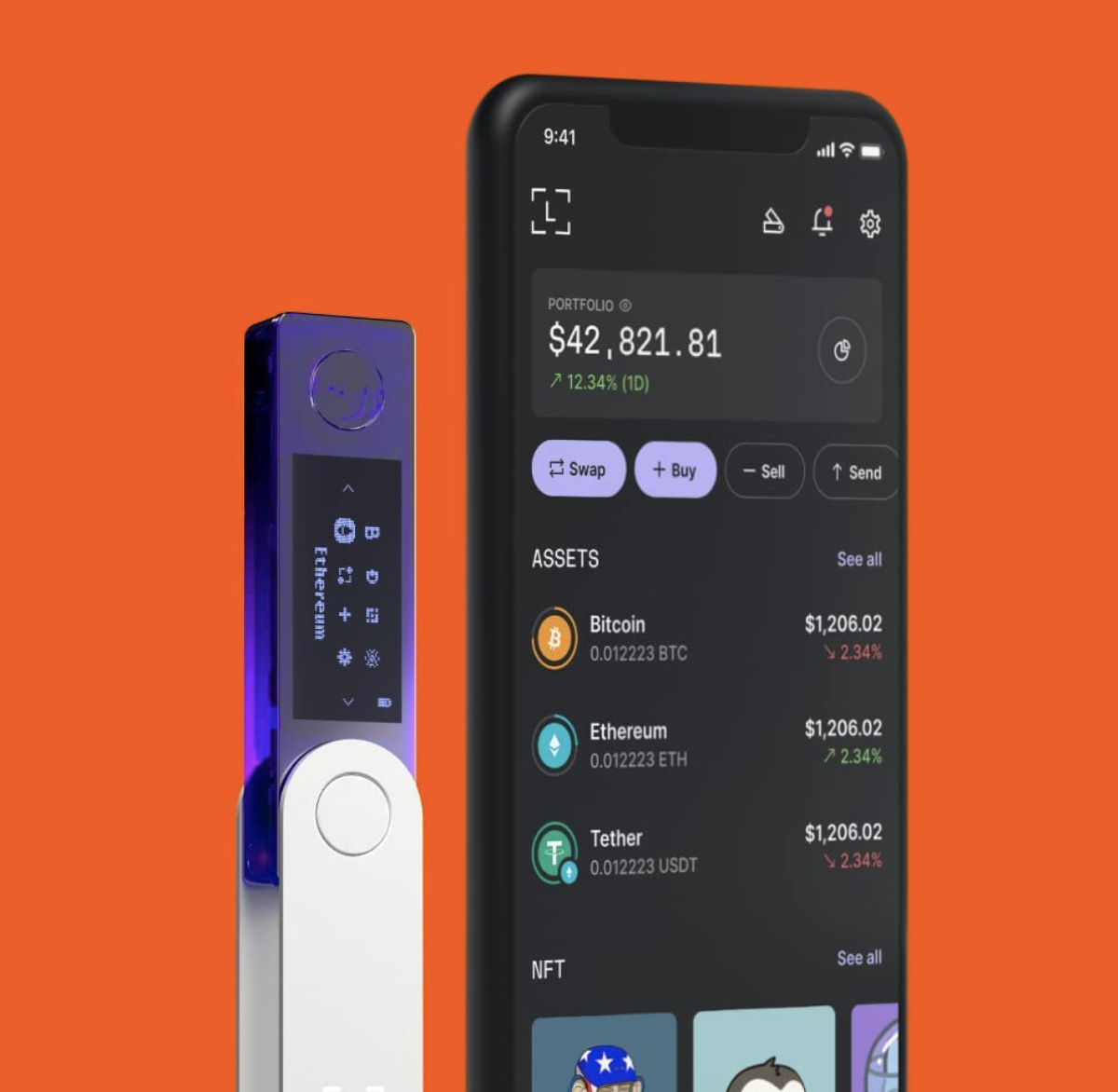 Ví Lạnh Ledger Nano X - Hàng nhập khẩu trực tiếp Ledger Pháp - Nguyên seal 100%