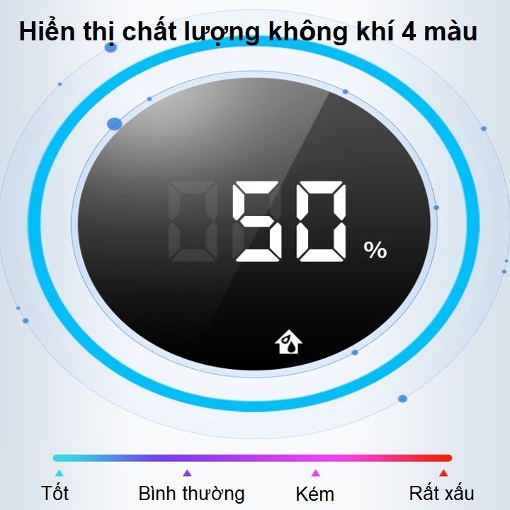 Máy lọc không khí 2 trong 1 cao cấp nhãn hiệu Philips Series 3000 AC2726/00 kèm chức năng tạo độ ẩm, loại bỏ 99,97% các chất ô nhiễm trong không khí, diện tích làm sạch 40m2
