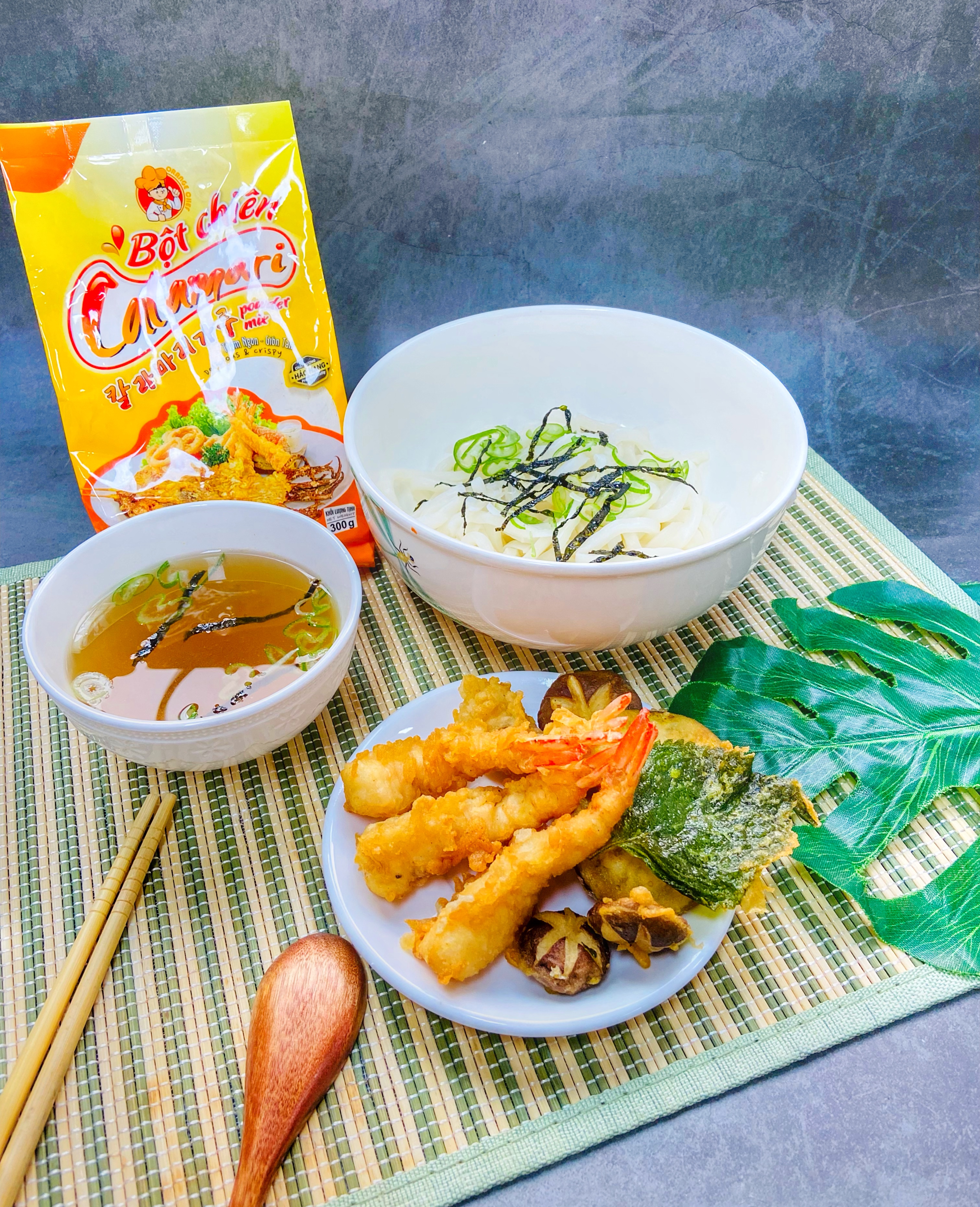 Bột chiên Tempura Hải Sản, Rau Củ Quả Calamari - Nguyên liệu nhập khẩu Hàn Quốc