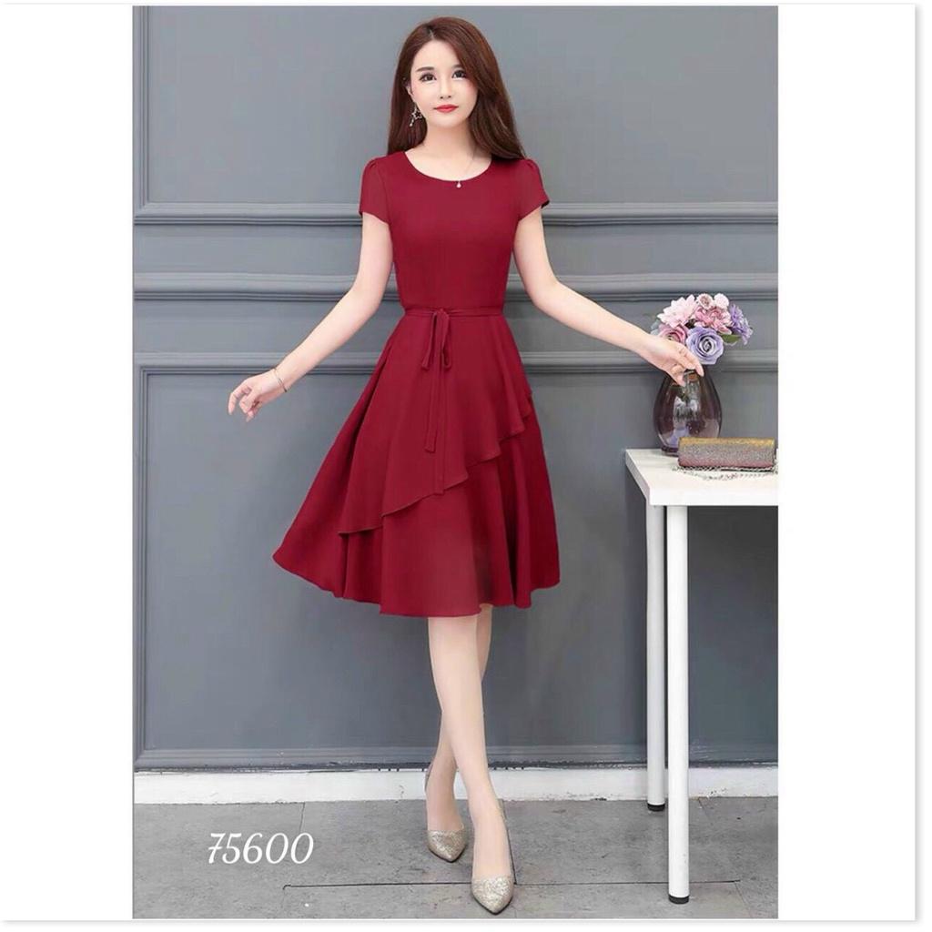 ĐẦM XÒE VOAN CHIFON NỮ CỰC SANG TRỌNG DÀNH CHO CÁC QUÝ CÔ KME FASHION