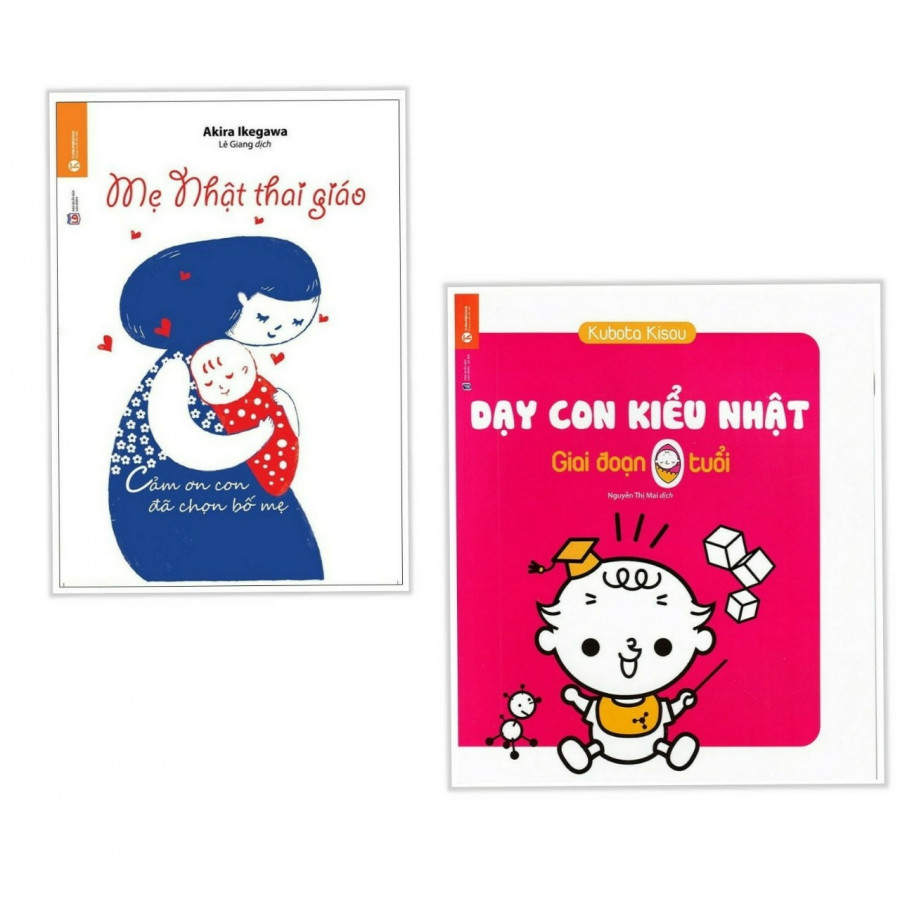 Combo 2 cuốn Mẹ Nhật Thai Giáo +  Dạy Con Kiểu Nhật - Giai Đoạn Trẻ 0 Tuổi(Tặng kèm bookmark)