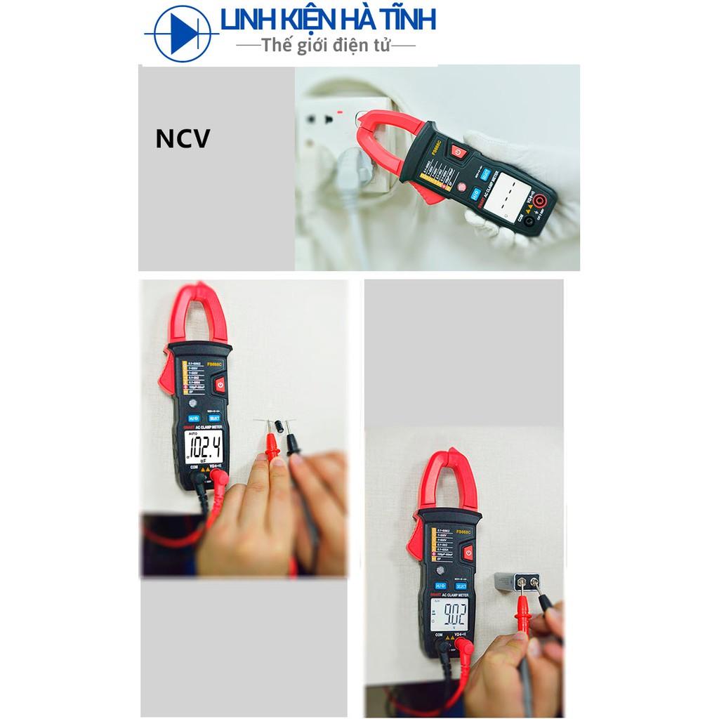 Đồng hồ đo kiểu kẹp có độ chính xác cao Đồng hồ đo vạn năng loại ampe kế dạng kẹp đo dòng điện vạn năng AC / DC tự động