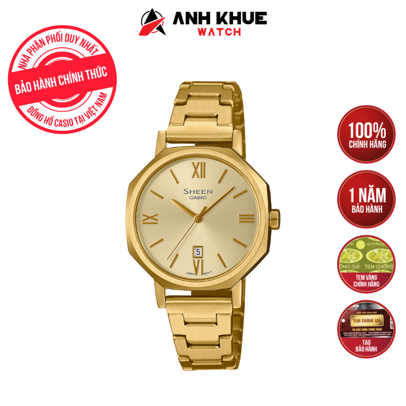 Đồng Hồ Casio Sheen SHE-4554G-9AUDF Chính Hãng