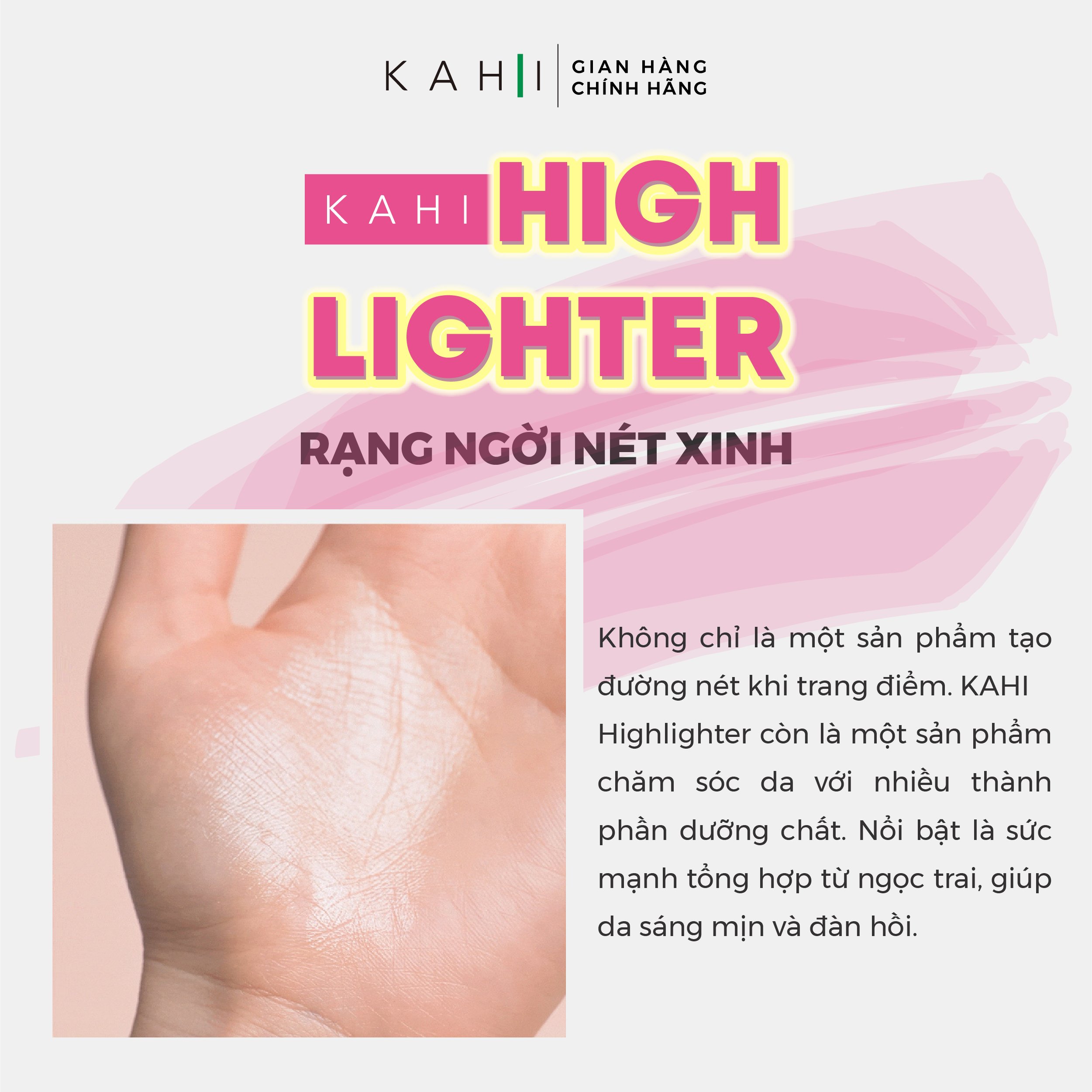 Combo 2 Thỏi Sáp Dưỡng Ẩm Kahi High Lighter - Bắt Sáng Da Mặt 9g