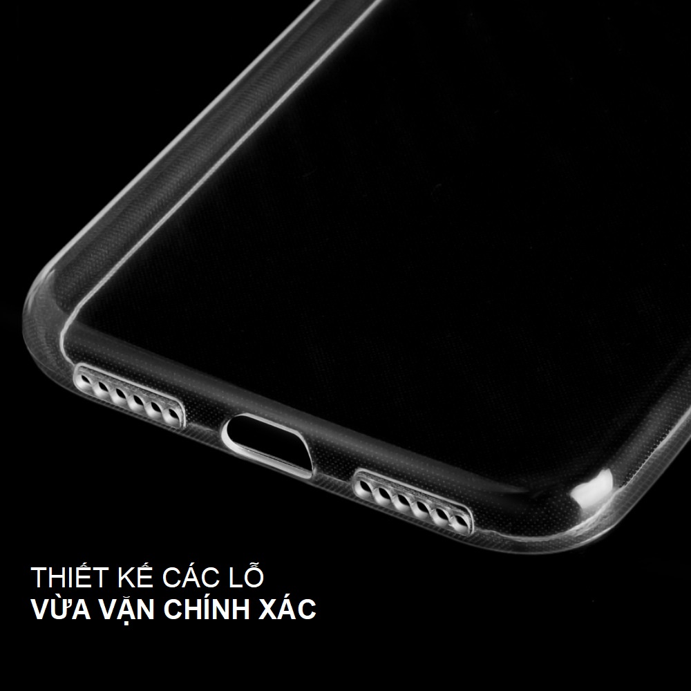 02 Chiếc Ốp Lưng Dẻo Trong Suốt Cho Iphone X / XS . Chống Trày Xước, Chống Bụi Bẩn
