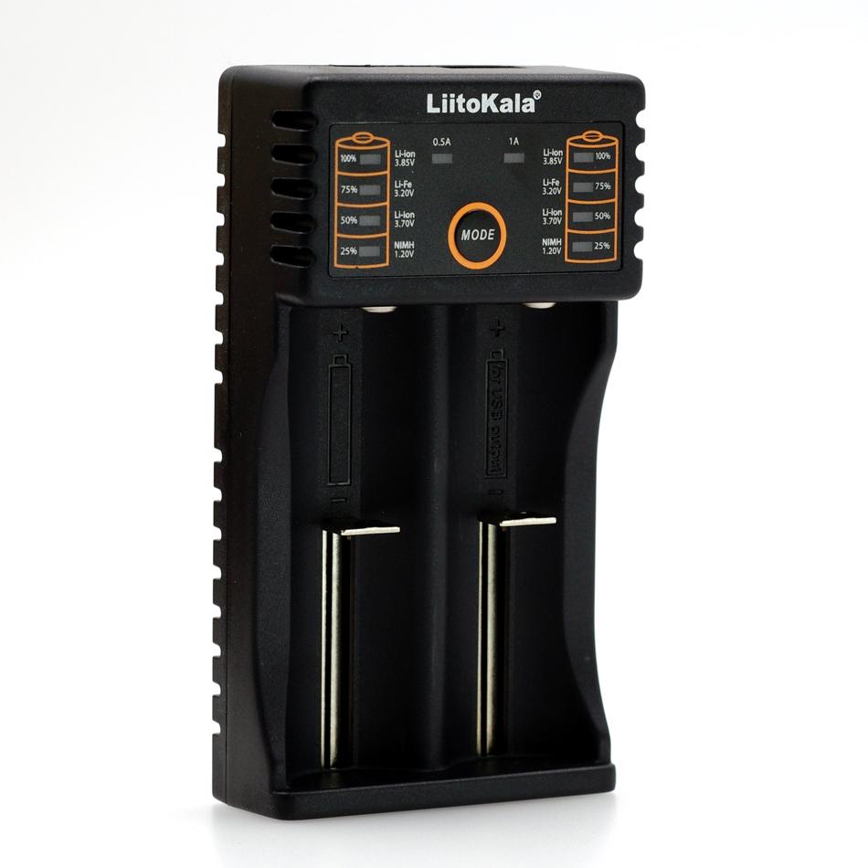 Liitokala Lii-202 1.2V 3.85V 3.7V 3.2V 18650 18350 18500 21700 26700 26650 AA AAA NiMH Sạc Lithium-Pin Sạc Màu sắc: Lii-202 Sạc